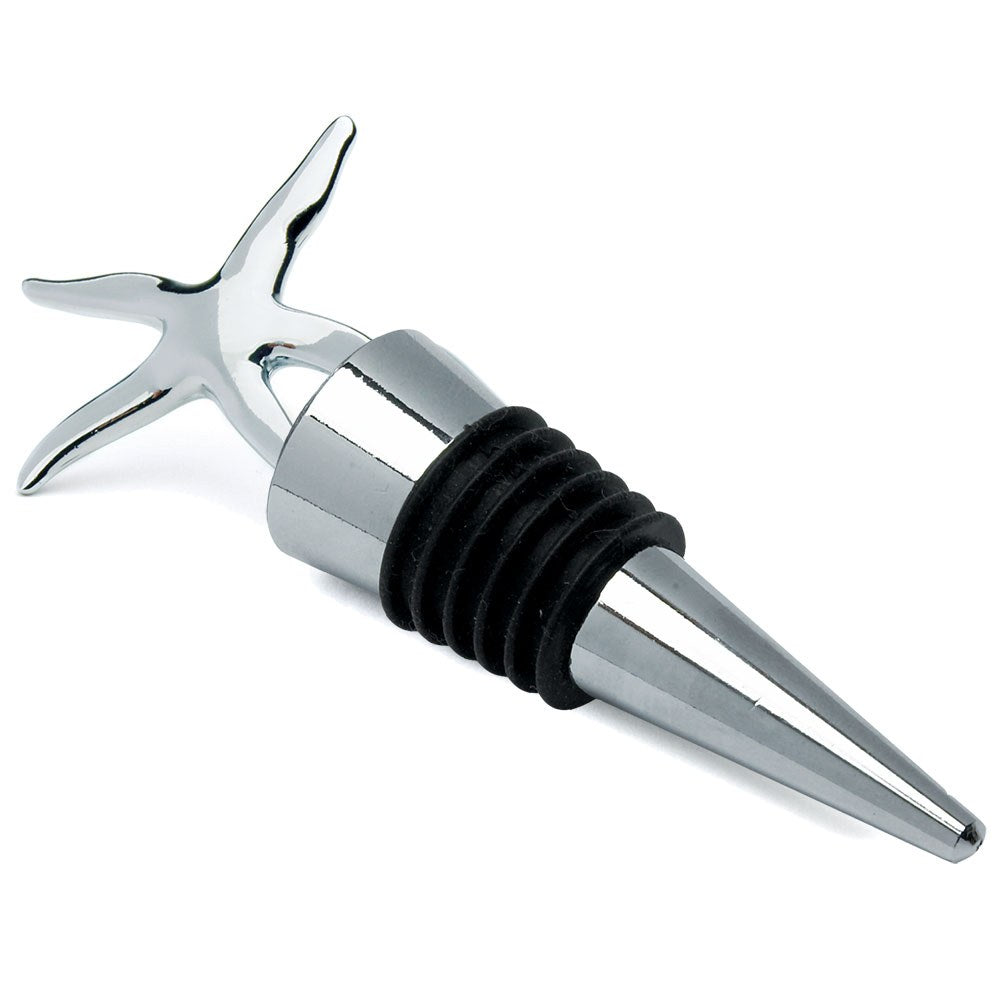 Starfish Silver Wine Stopper