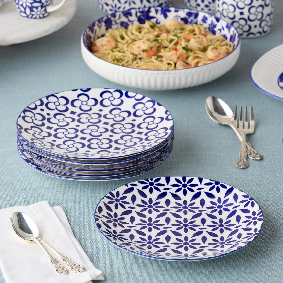 Madison Dinner Plate 10.5 Set of 12- 6 Assorted Designs