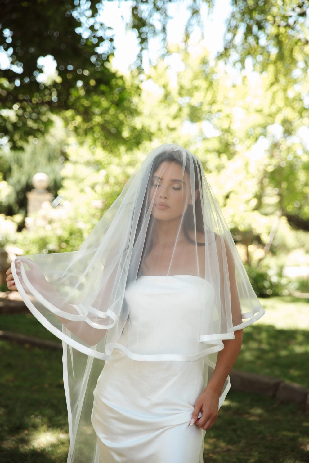 Soft Satin Splendor Veil