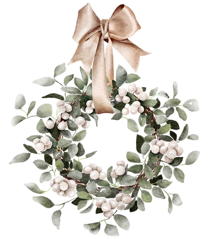 Neutral Christmas Wreath - Ice Bucket