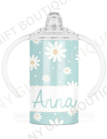Clear Blue Skies Daisy Personalized Tumbler