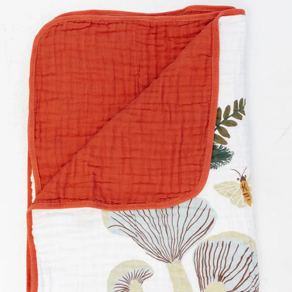 Clementine Kids Large Mushroom Throw Blanket