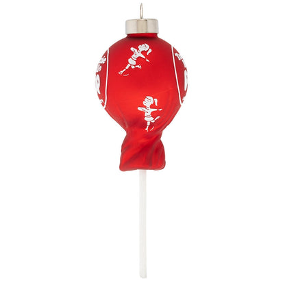 Cherry Tootsie Roll Pop - Holiday Glass Ornament