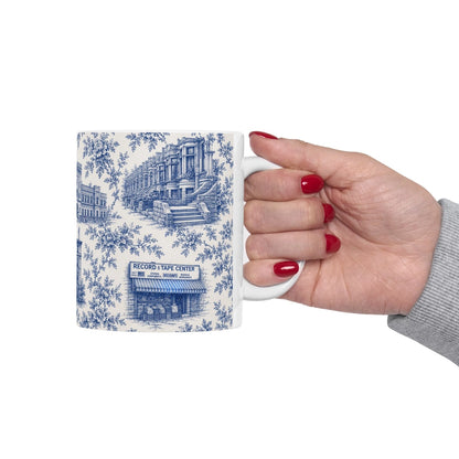 Park Slope Toile De Jouy Chinoiserie Ceramic Mug