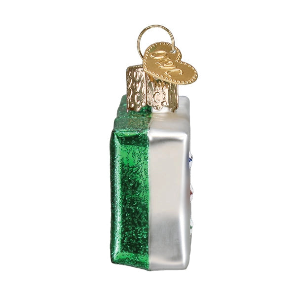 Mahjong Tile Glass Christmas Ornament