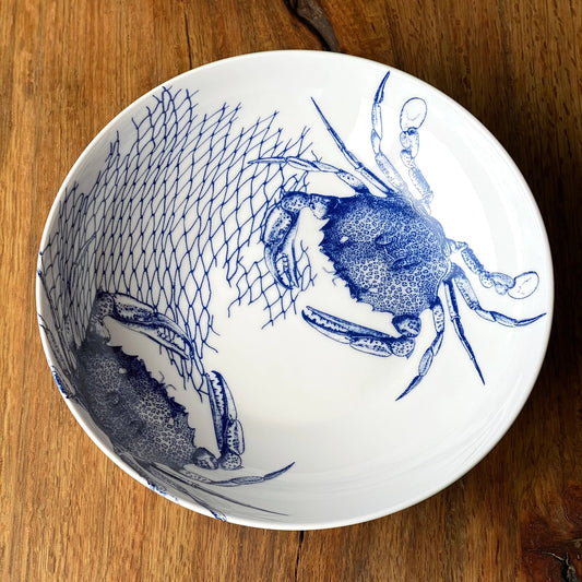 Crab Wide Serving Bowl