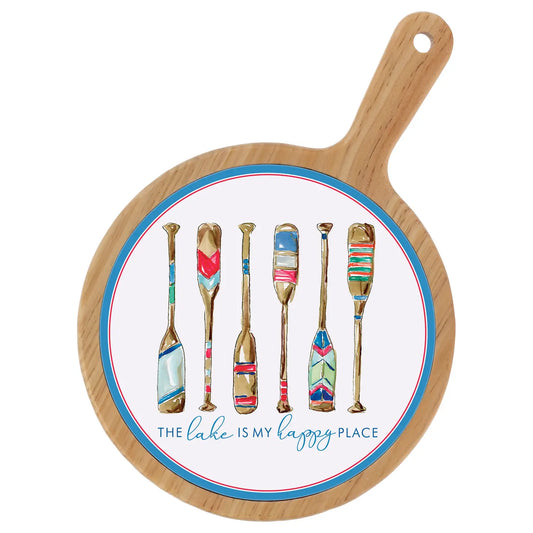 Happy Place Bamboo & Ceramic Cheese Board Boot Scootin Bamboo & Ceramic Cheese Board Preorder ships March 3