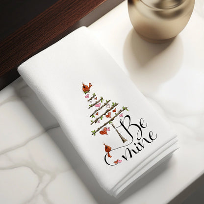 Be Mine Elegant Velour Hand Towel - PreOrder