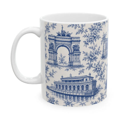 Park Slope Toile De Jouy Chinoiserie Ceramic Mug