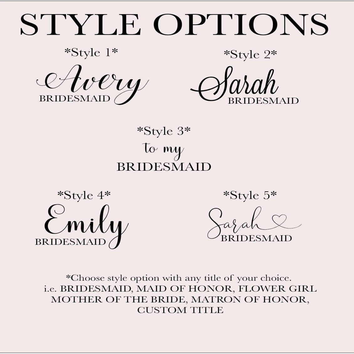 Custom Personalized Jewelry Card Insert and Pouch