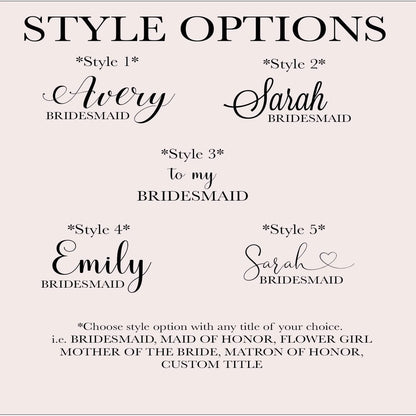 Custom Personalized Jewelry Card Insert and Pouch