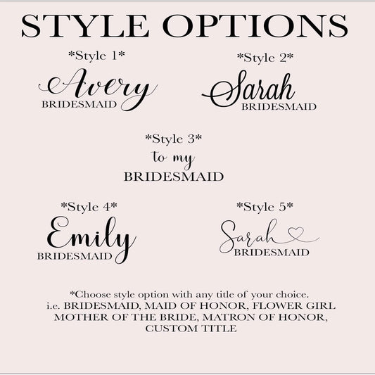 Custom Personalized Jewelry Card Insert and Pouch