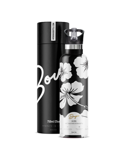 Aloha | 25 oz Insulated Water Bottle Flip' N ' Sip Lid