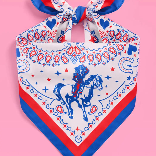 American Girl Bandana Red, White & Blue