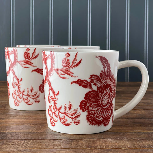 Arcadia Crimson Mug Set of 4