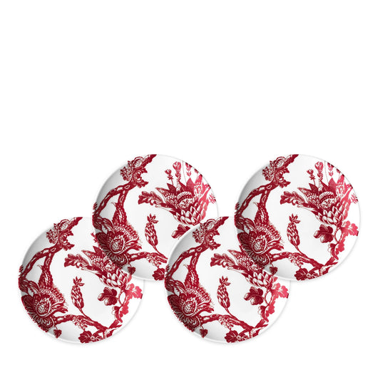 Arcadia Crimson Small Plates, Set of 4