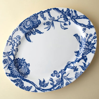 Arcadia Large Oval Rimmed Platter