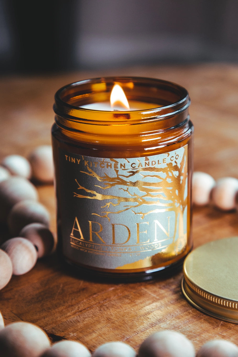 Arden Wood Wick Candle- 8 oz.