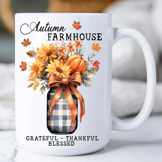 Autumn Farmhouse 15oz. Coffee Mug