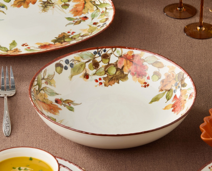 Autumn Meadows Serving Bowl 13" X 3"