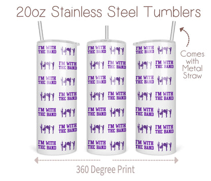 Bleacher Tumbler Cups 20oz. with Straw