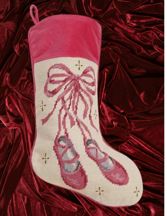 Ballet Needlepoint Stocking