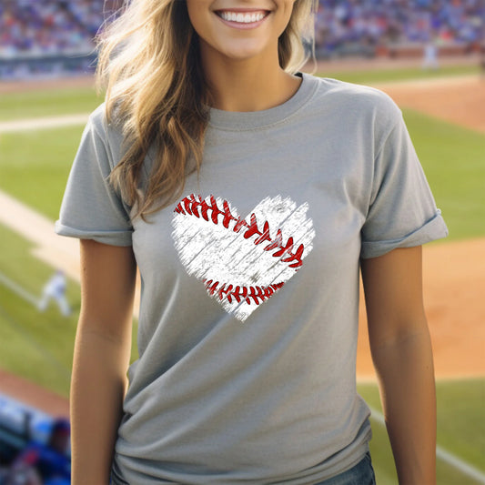 Baseball Heart Women's Baseball Shirt