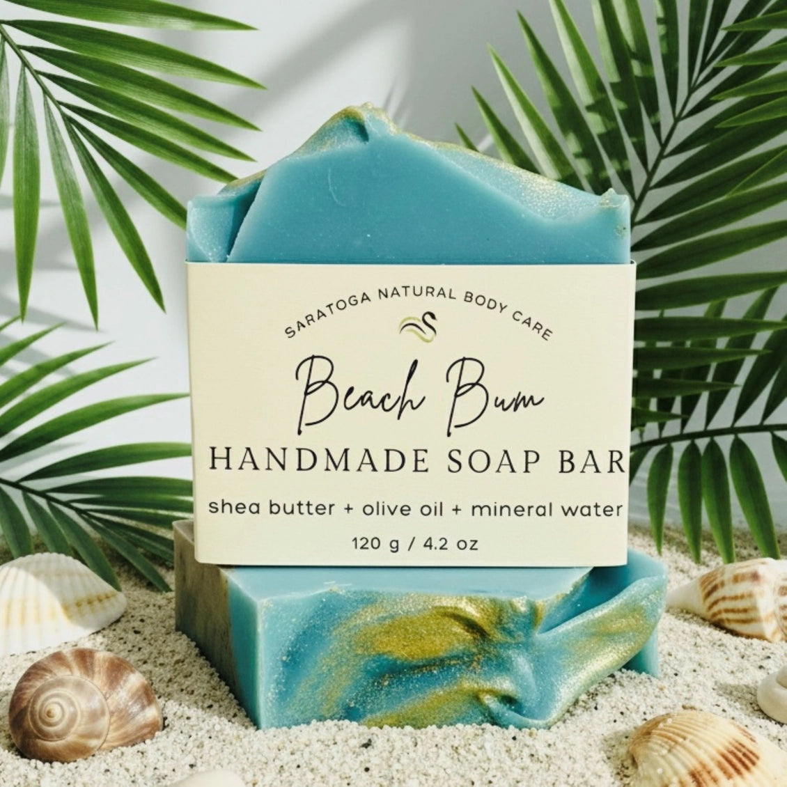 Beach Bum Handmade Soap Bar Vegan Cold Process Soap