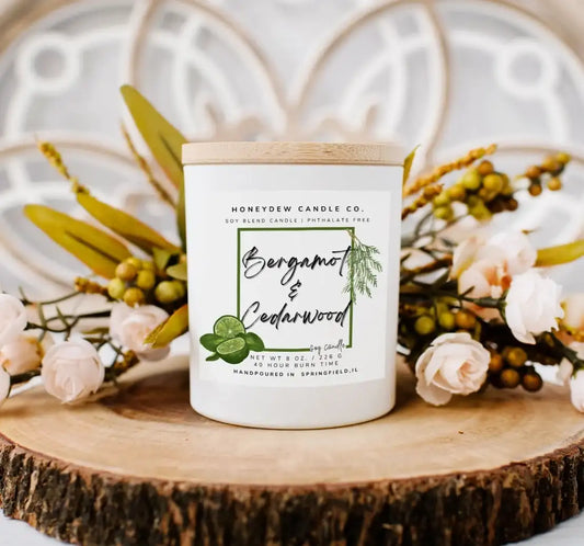 Bergamot & Cedarwood 8oz Candle