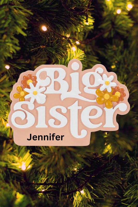 Big Sister Personalized Ornament