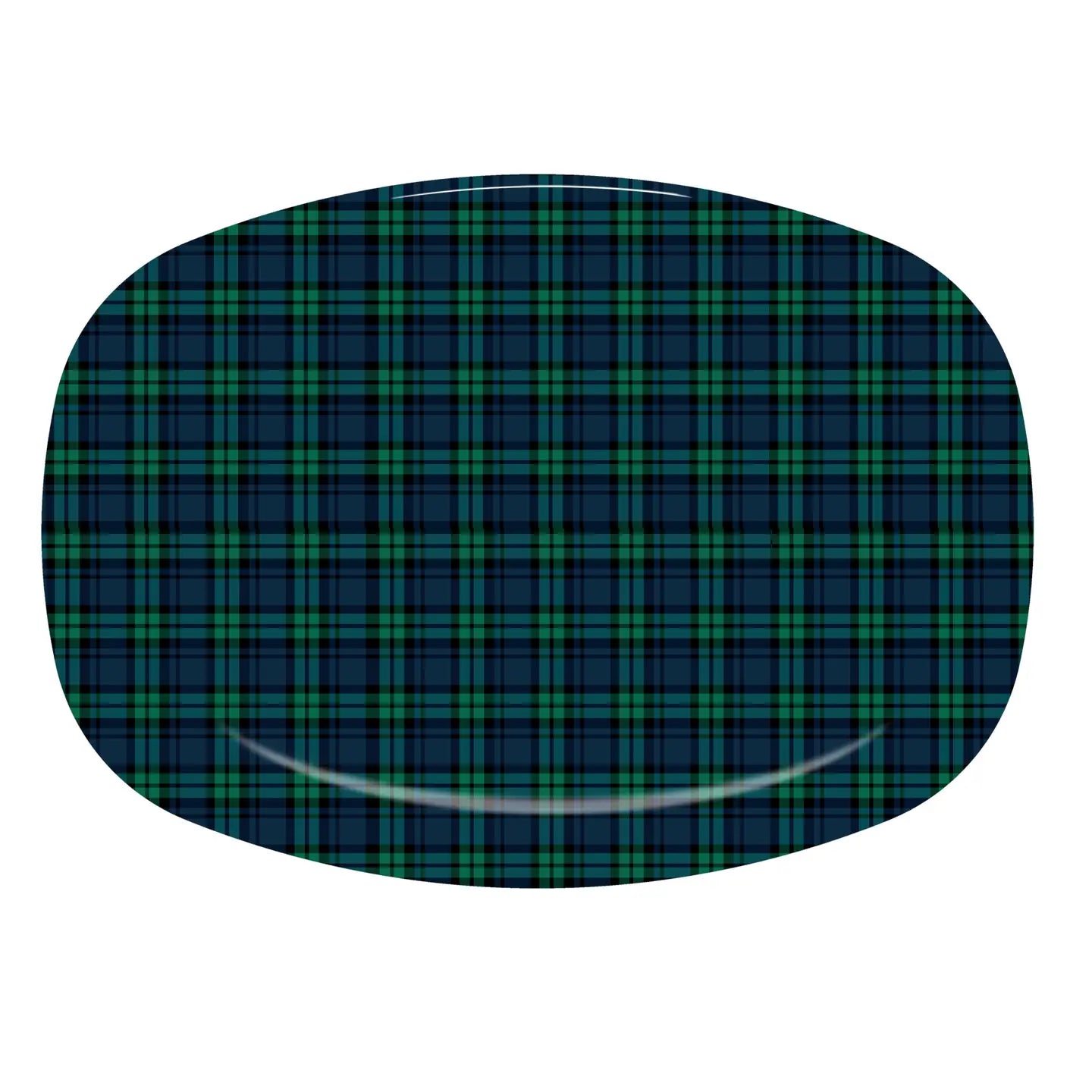 Black & Green Plaid ThermoSaf® Platter