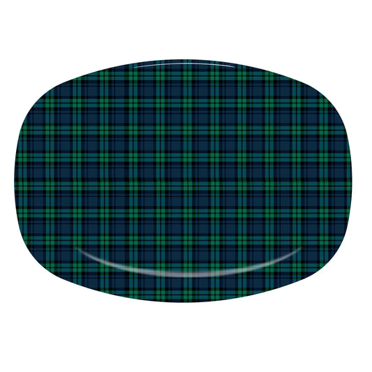 Black & Green Plaid ThermoSaf® Platter