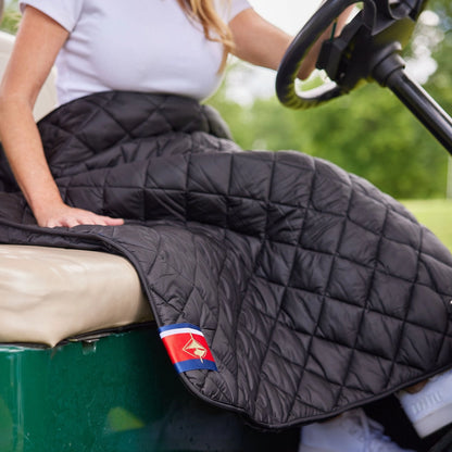Black Waterproof Quilted Puffer Blanket