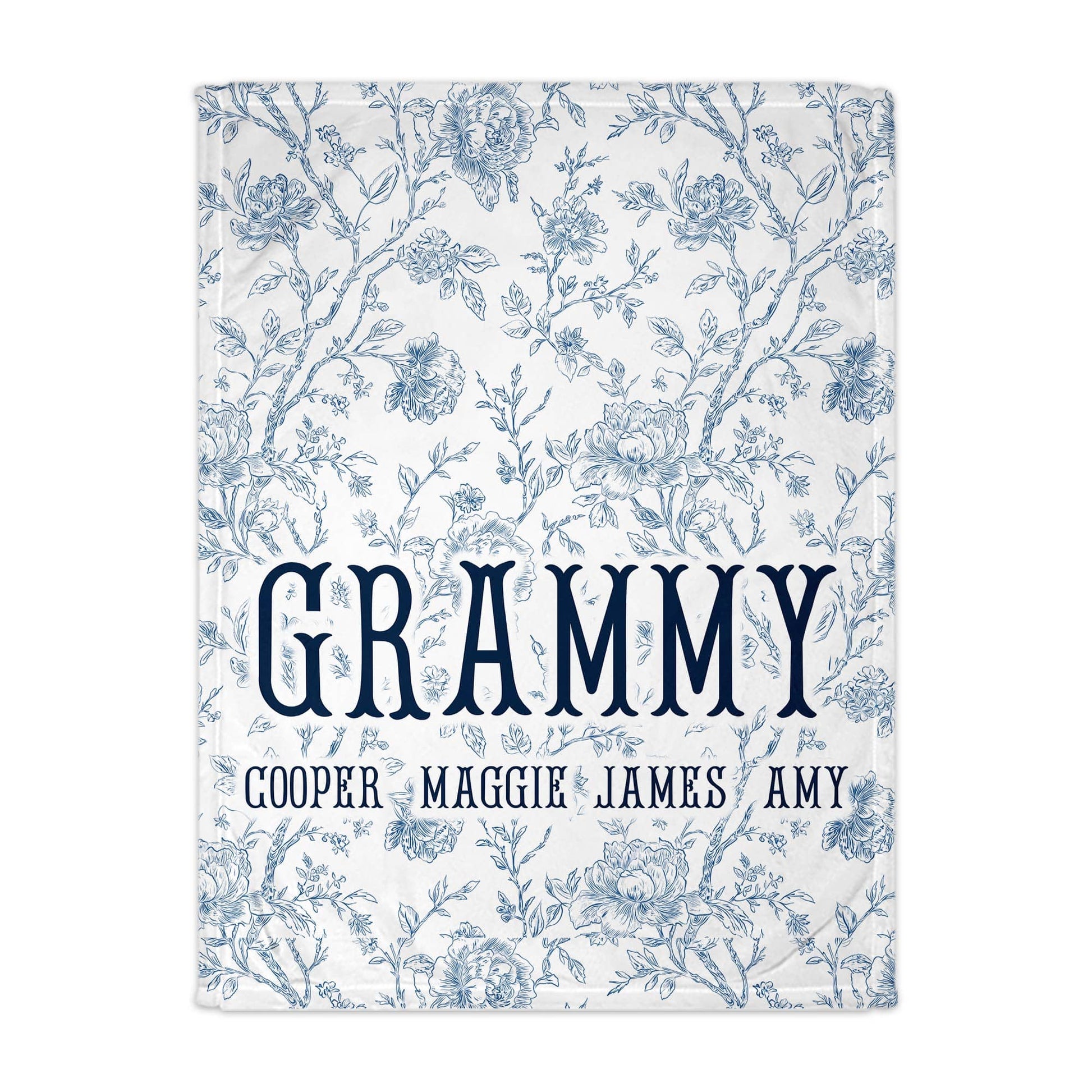 Blue Toile Family Blanket - NY Gift Boutique