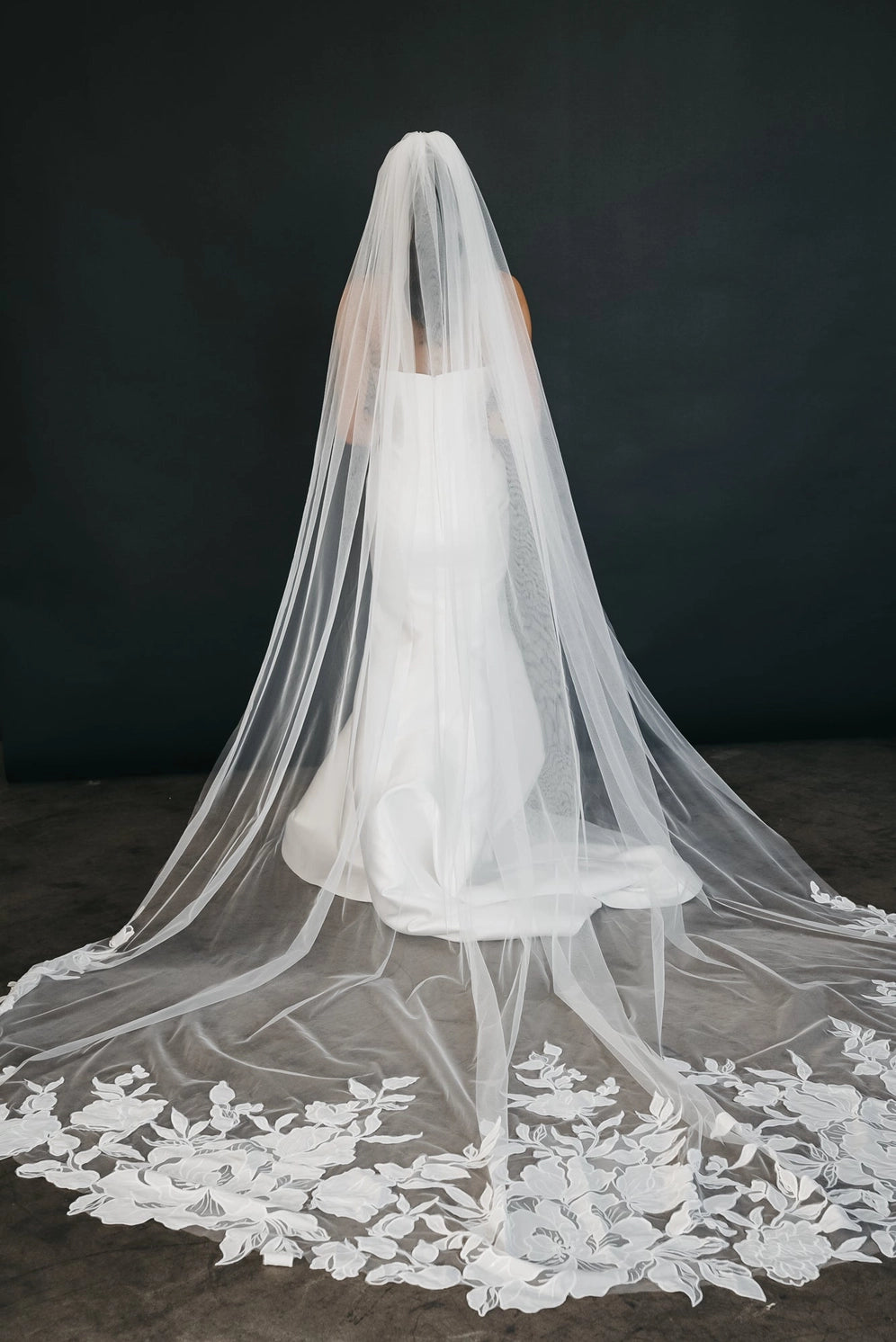 Floral Beauty Cathedral Veil