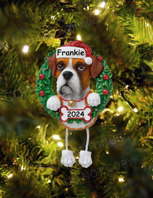 Boxer Dog Breed Personalized Ornament