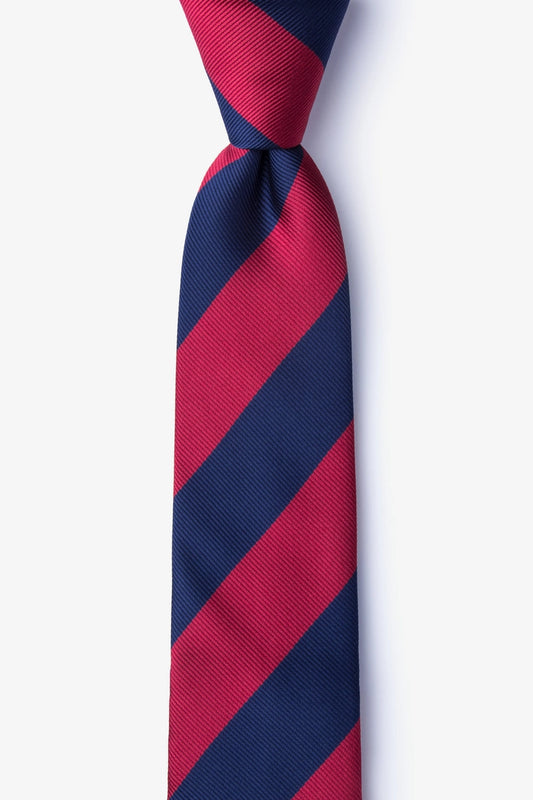 Burgundy and Navy - Collegiate Stripe - School College