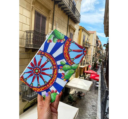 Carretto Siciliano Clutch Bag