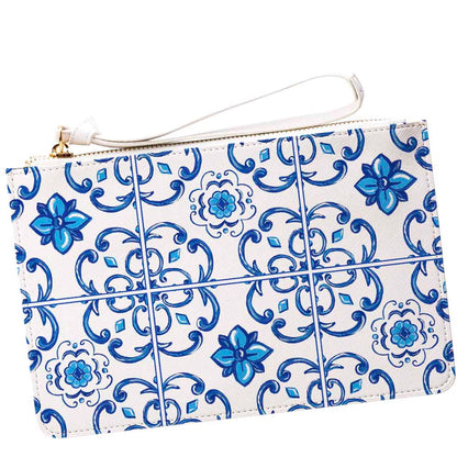Caltagirone Blu Clutch Bag