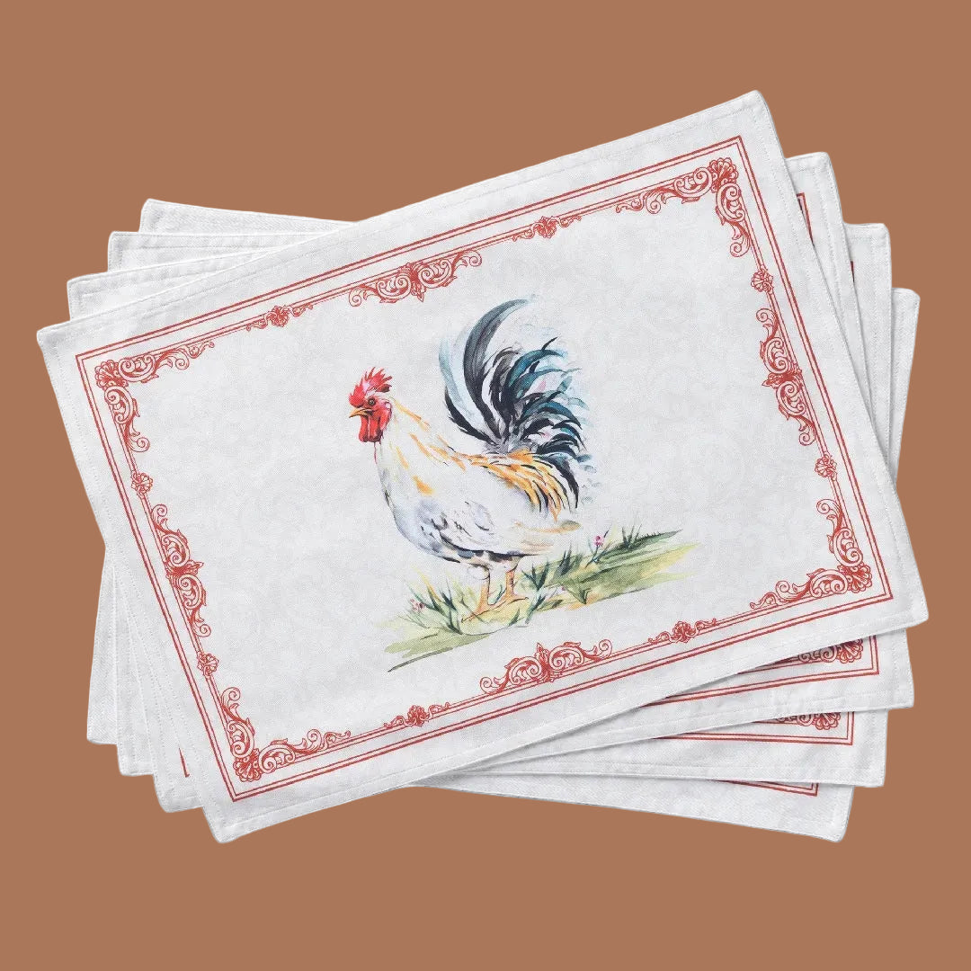 Campagne - Placemats 100% Cotton 13" X 19" - Set of 4