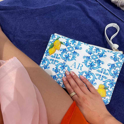Personalized Capri Clutch Bag