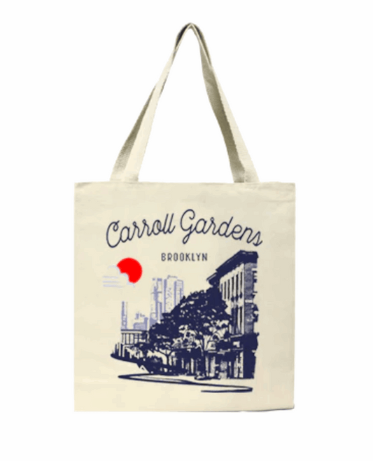 Carroll Gardens Brooklyn Sketch Tote Bag