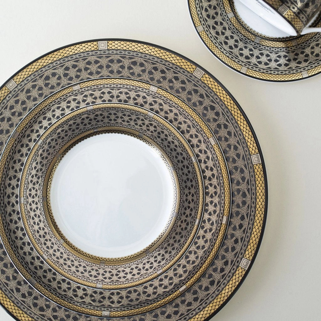 Hawthorne Onyx Gold & Platinum Salad Plate