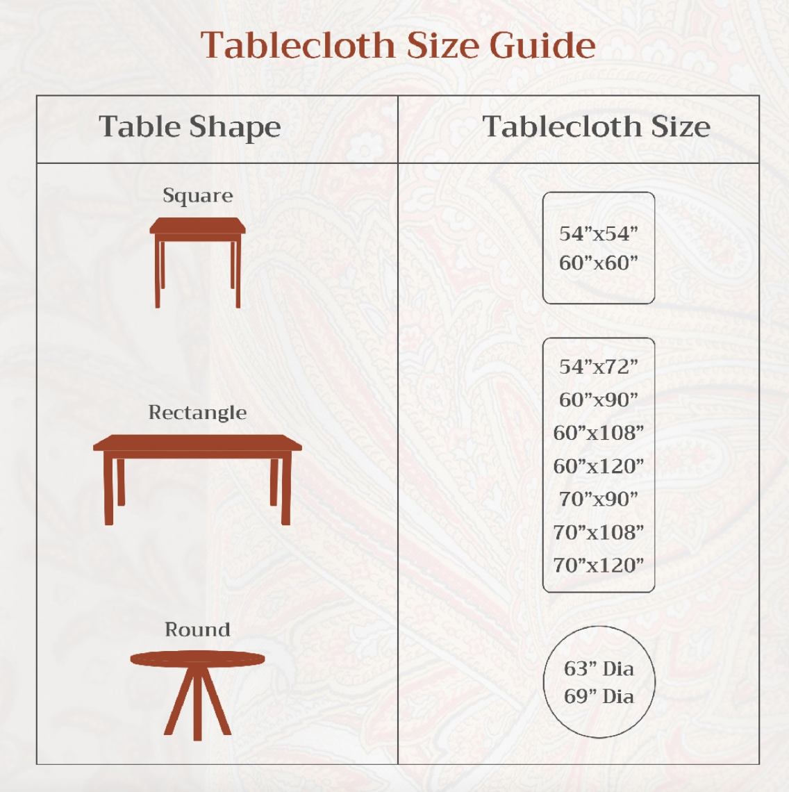 Cedrat - 100% Cotton Tablecloths Asst. Sizes