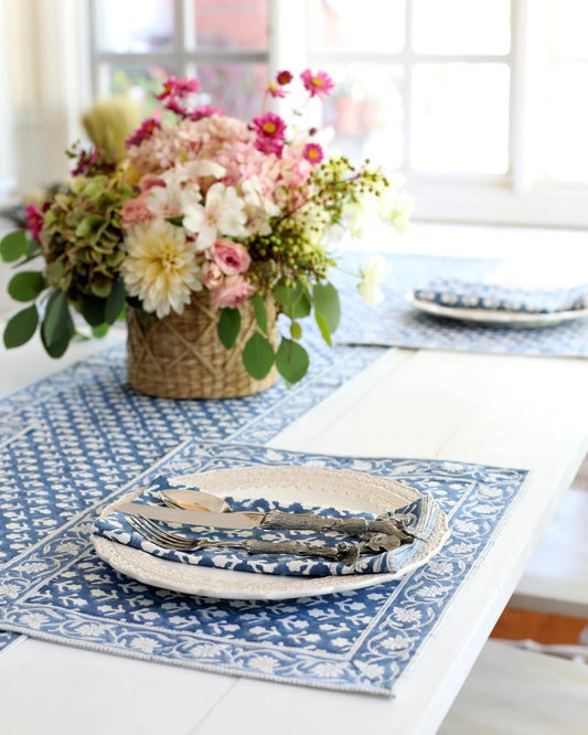 Charlotte Indigo -Placemat Set of 4