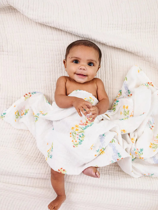 Clementine Kids Garden Goose Muslin Swaddle