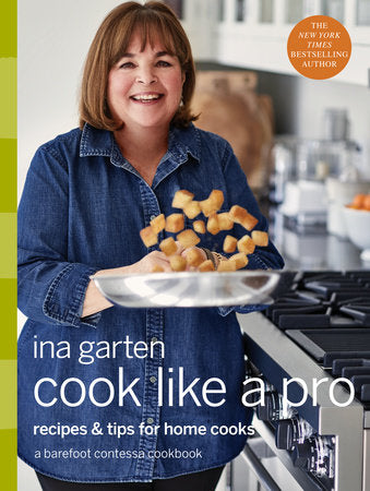 Book cover featuring a woman holding food in a kitchen setting