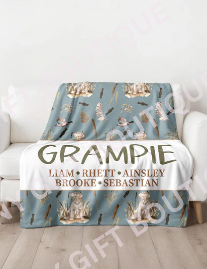 Men's Personalized Blanket - Duck Hunting