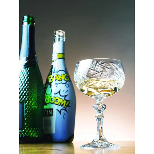 Crystal Champagne Saucer, 8 oz., Set of 6