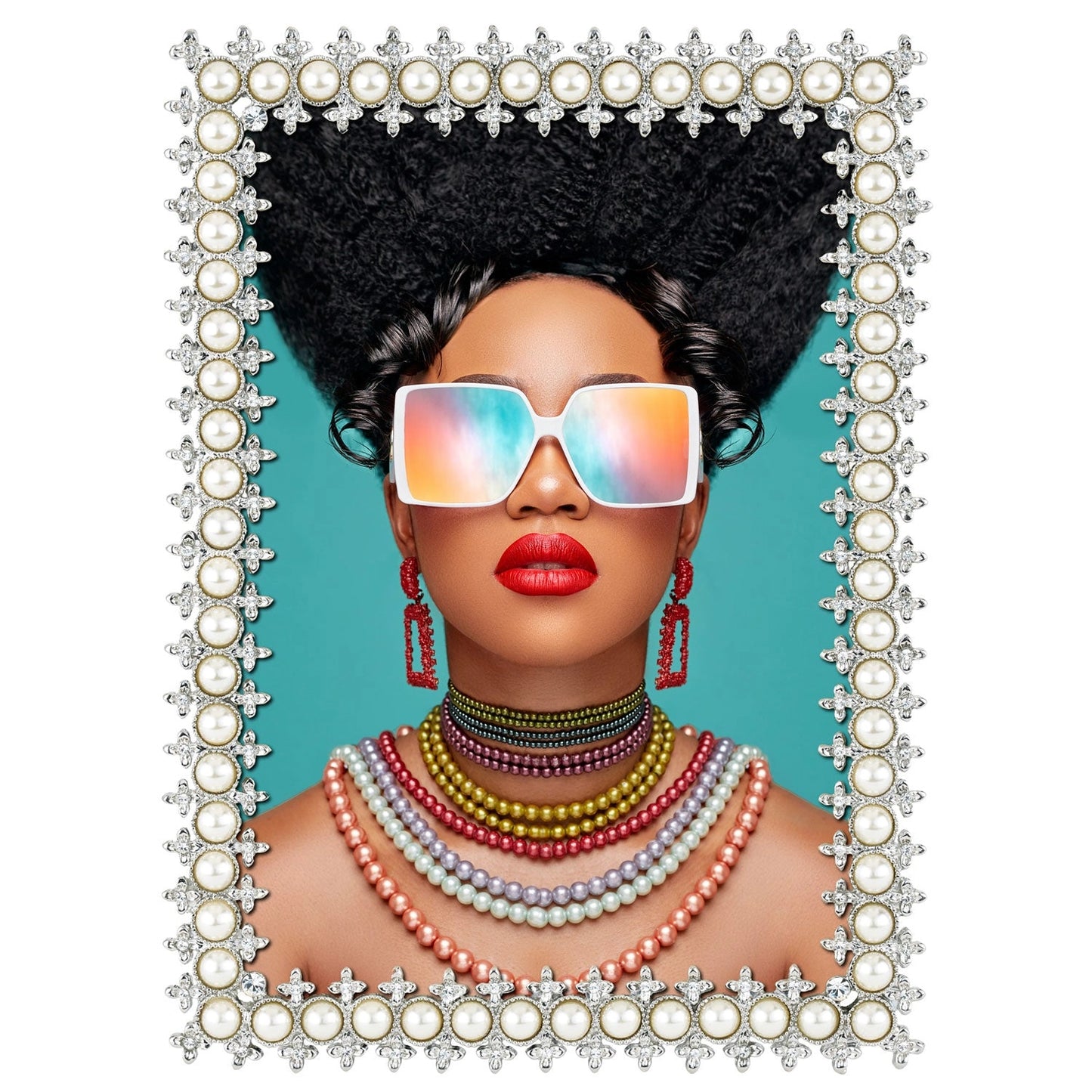 Crystal & Pearl Frame by Olivia Riegel